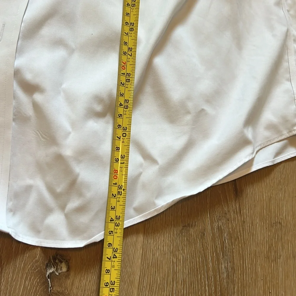 Men's Jos A Banks Travelers White Dress Shirt size 17-36 cotton